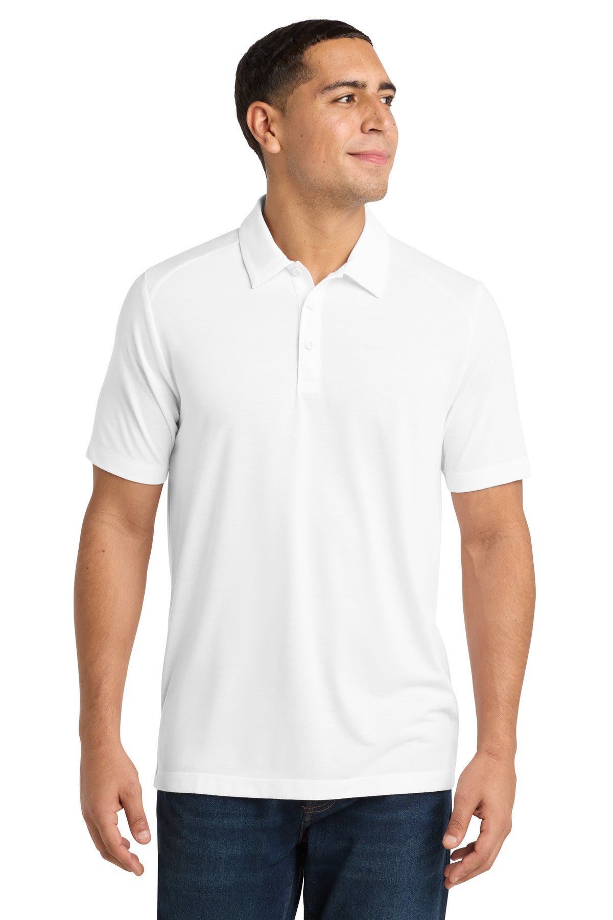 Sport-Tek ?? PosiCharge ?? Tri-Blend Wicking Polo. ST405