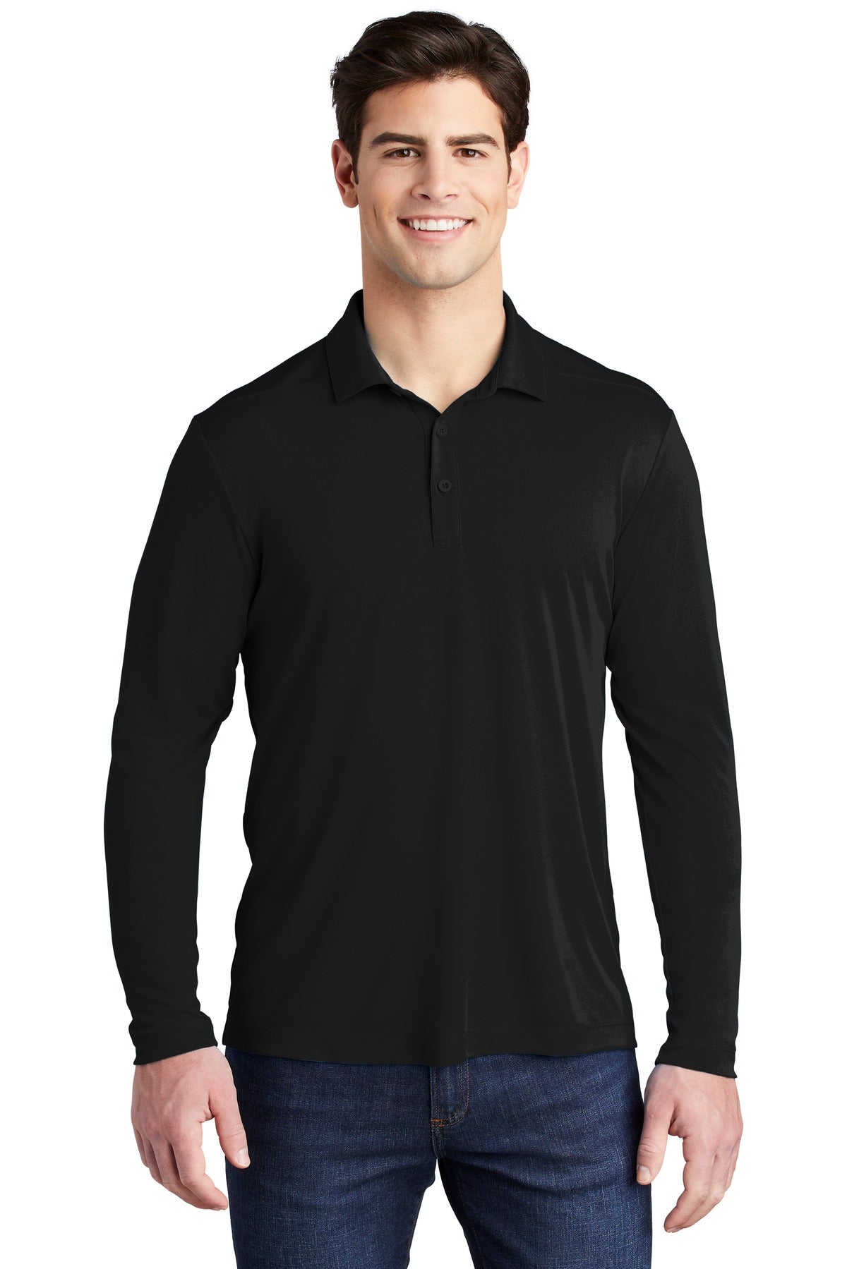 Sport-Tek ? Posi-UV? Pro Long Sleeve Polo. ST520LS