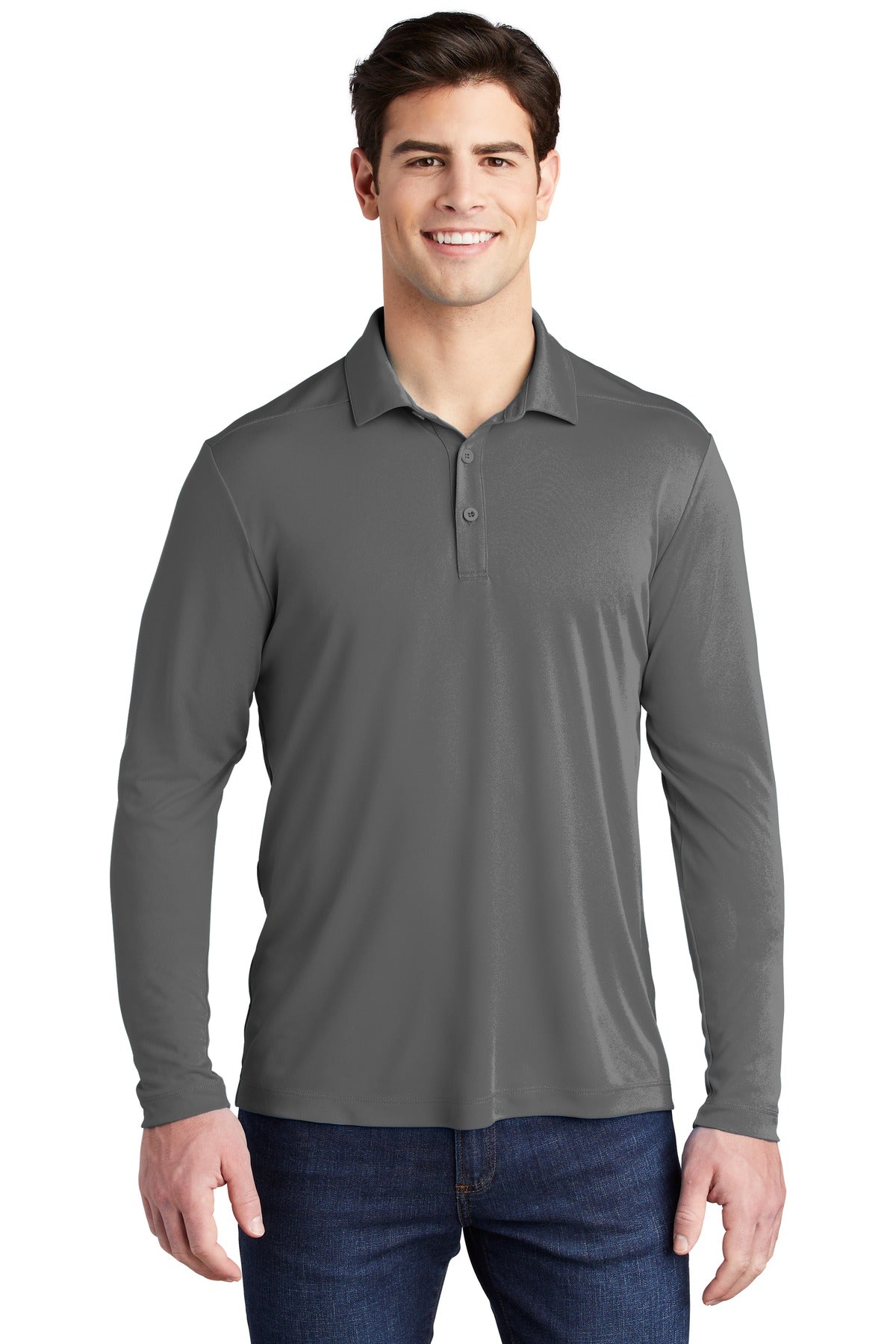 Sport-Tek ? Posi-UV? Pro Long Sleeve Polo. ST520LS