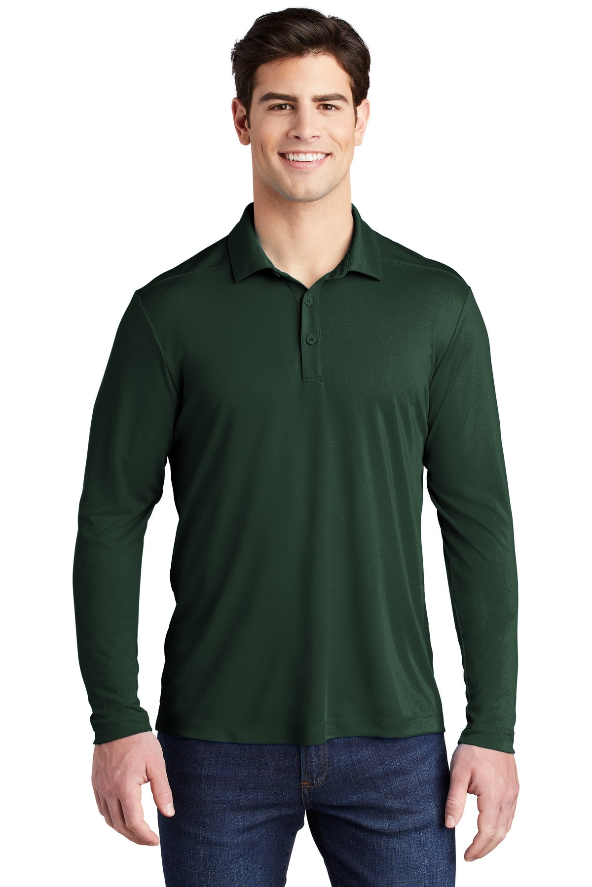 Sport-Tek ? Posi-UV? Pro Long Sleeve Polo. ST520LS