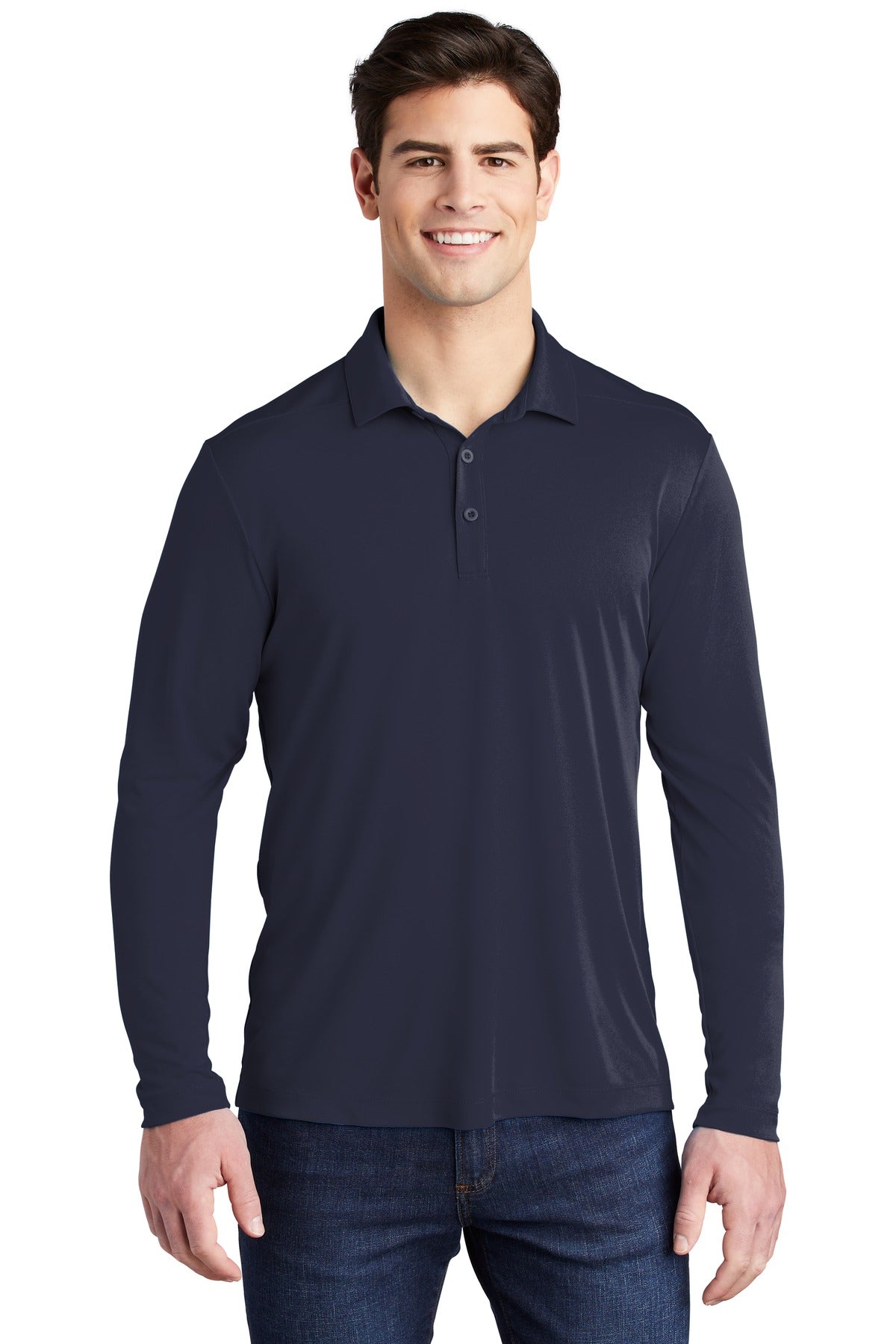 Sport-Tek ? Posi-UV? Pro Long Sleeve Polo. ST520LS