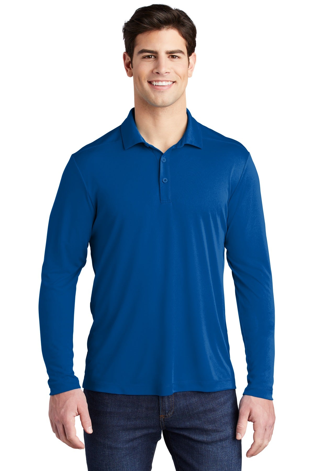 Sport-Tek ? Posi-UV? Pro Long Sleeve Polo. ST520LS