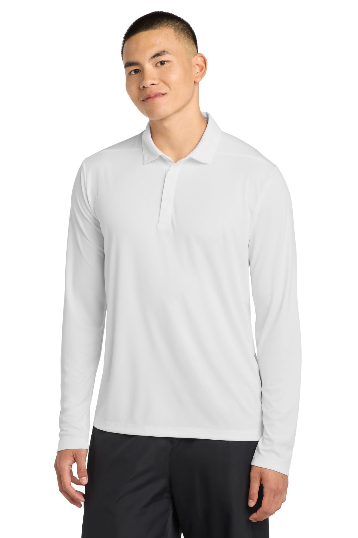 Sport-Tek ?? Posi-UV?? Pro Long Sleeve Polo. ST520LS