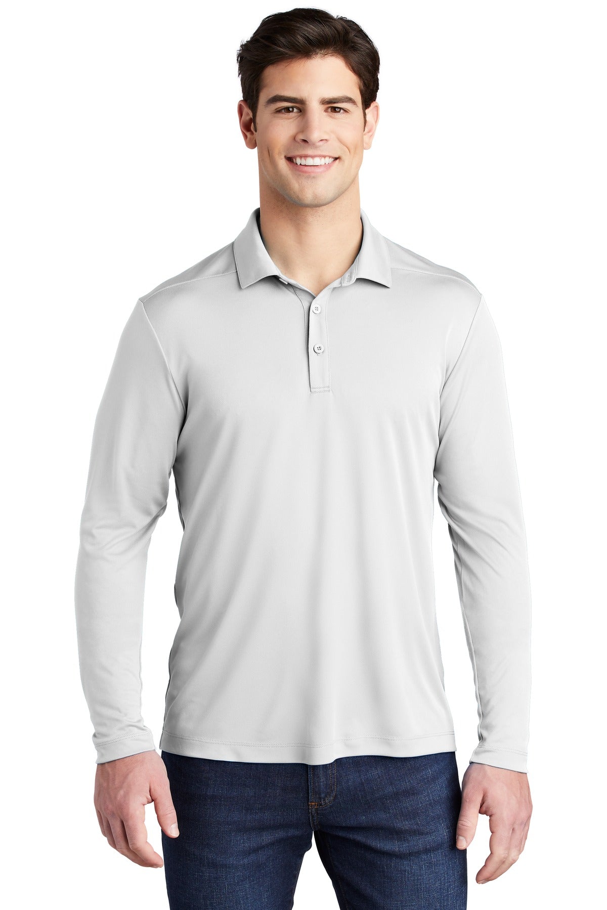 Sport-Tek ? Posi-UV? Pro Long Sleeve Polo. ST520LS