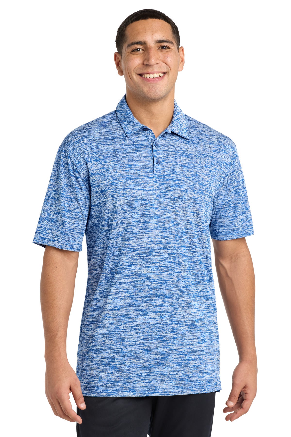 Sport-Tek ?? PosiCharge ?? Electric Heather Polo. ST590