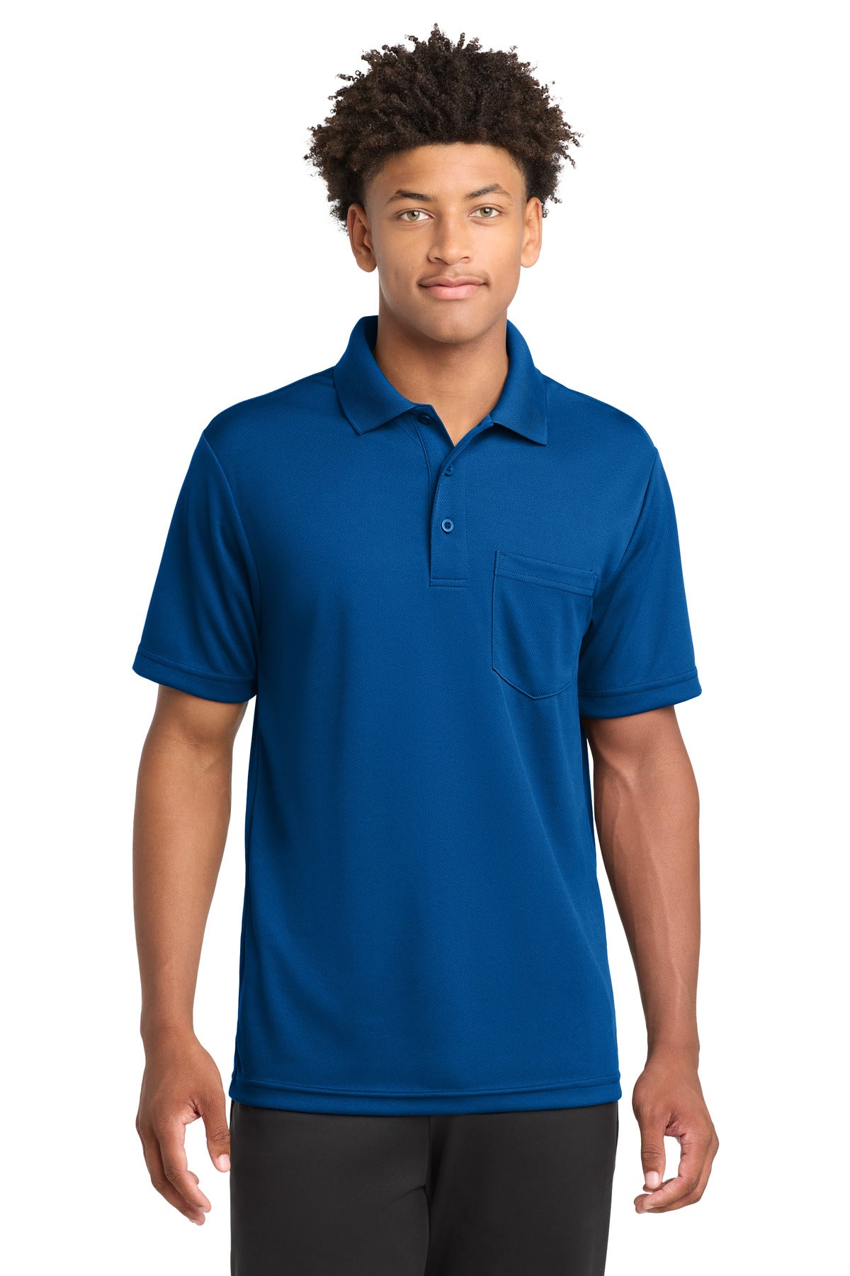 Sport-Tek ?? PosiCharge ?? RacerMesh ?? Pocket Polo. ST640P