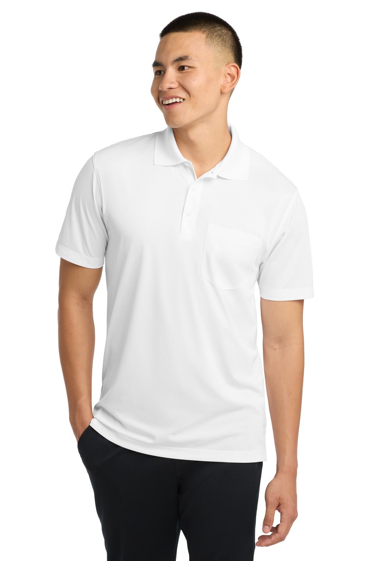 Sport-Tek?? Micropique Sport-Wick?? Pocket Polo. ST651