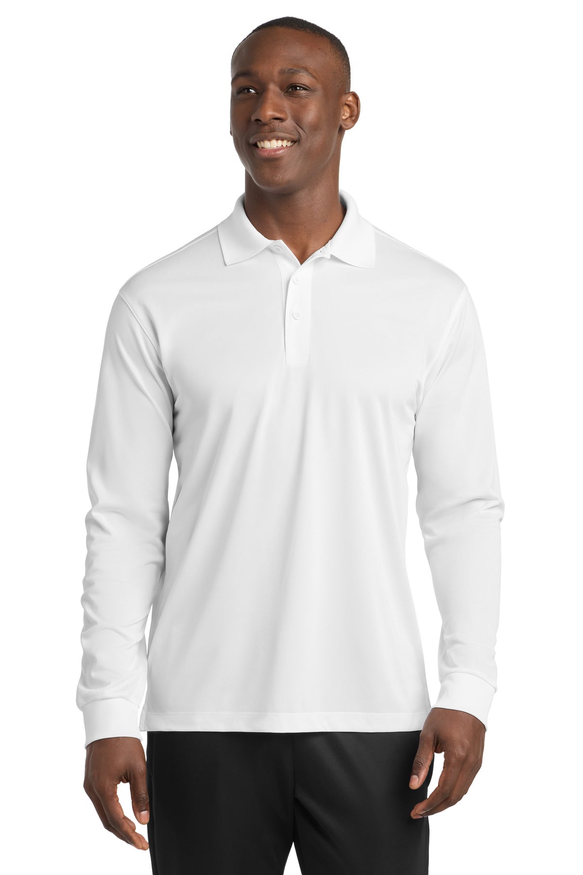 Sport-Tek® Long Sleeve Micropique Sport-Wick® Polo. ST657