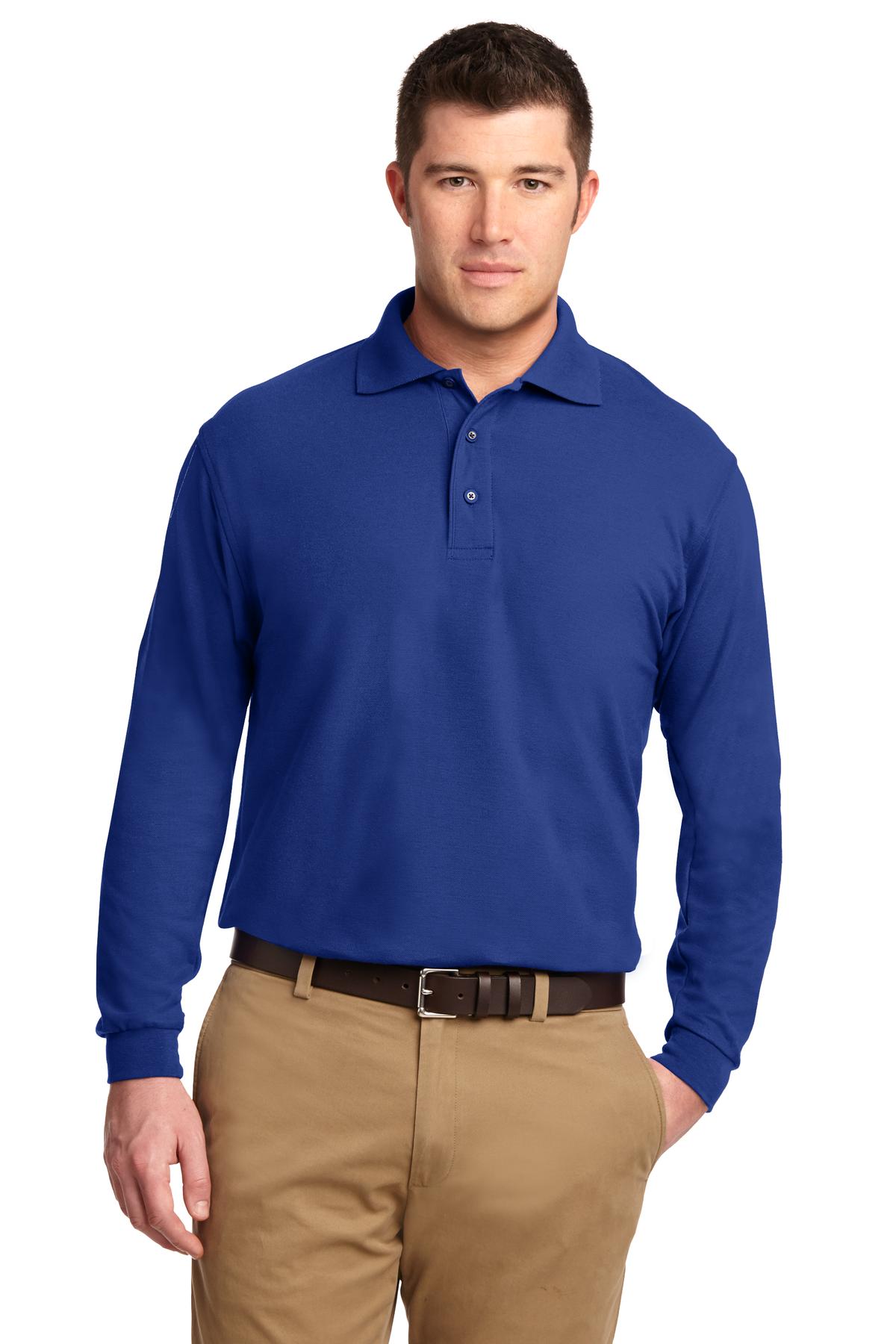 Port Authority?? Tall Silk Touchƒ?› Long Sleeve Polo. TLK500LS