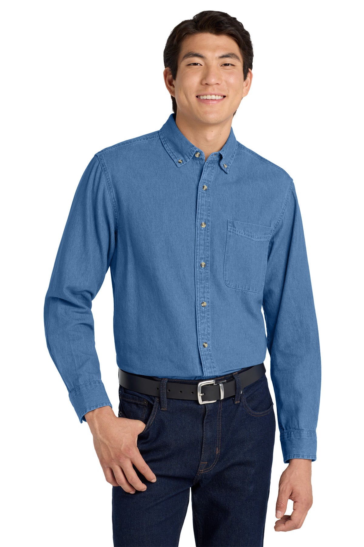 Port Authority?? Tall Long Sleeve Denim Shirt. TLS600
