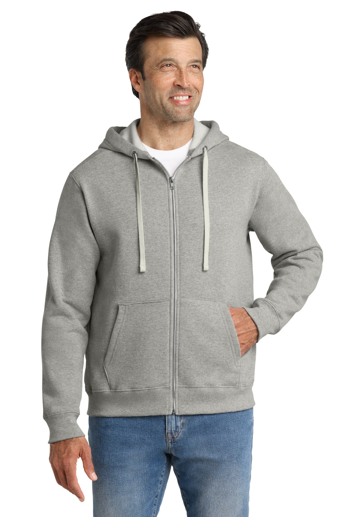Volunteer Knitwearâ„¢ Chore Fleece Full-Zip Hoodie VL130ZH