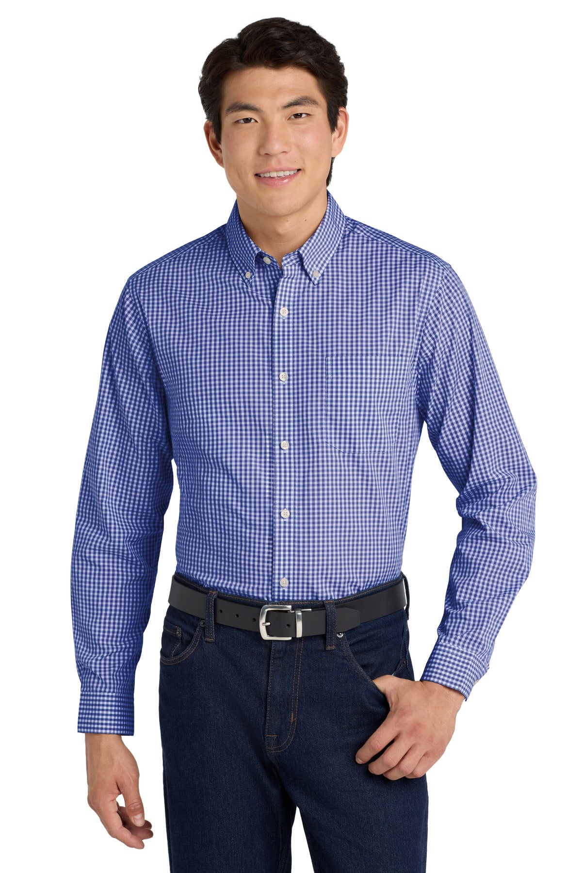Port Authority ?? Broadcloth Gingham Easy Care Shirt W644
