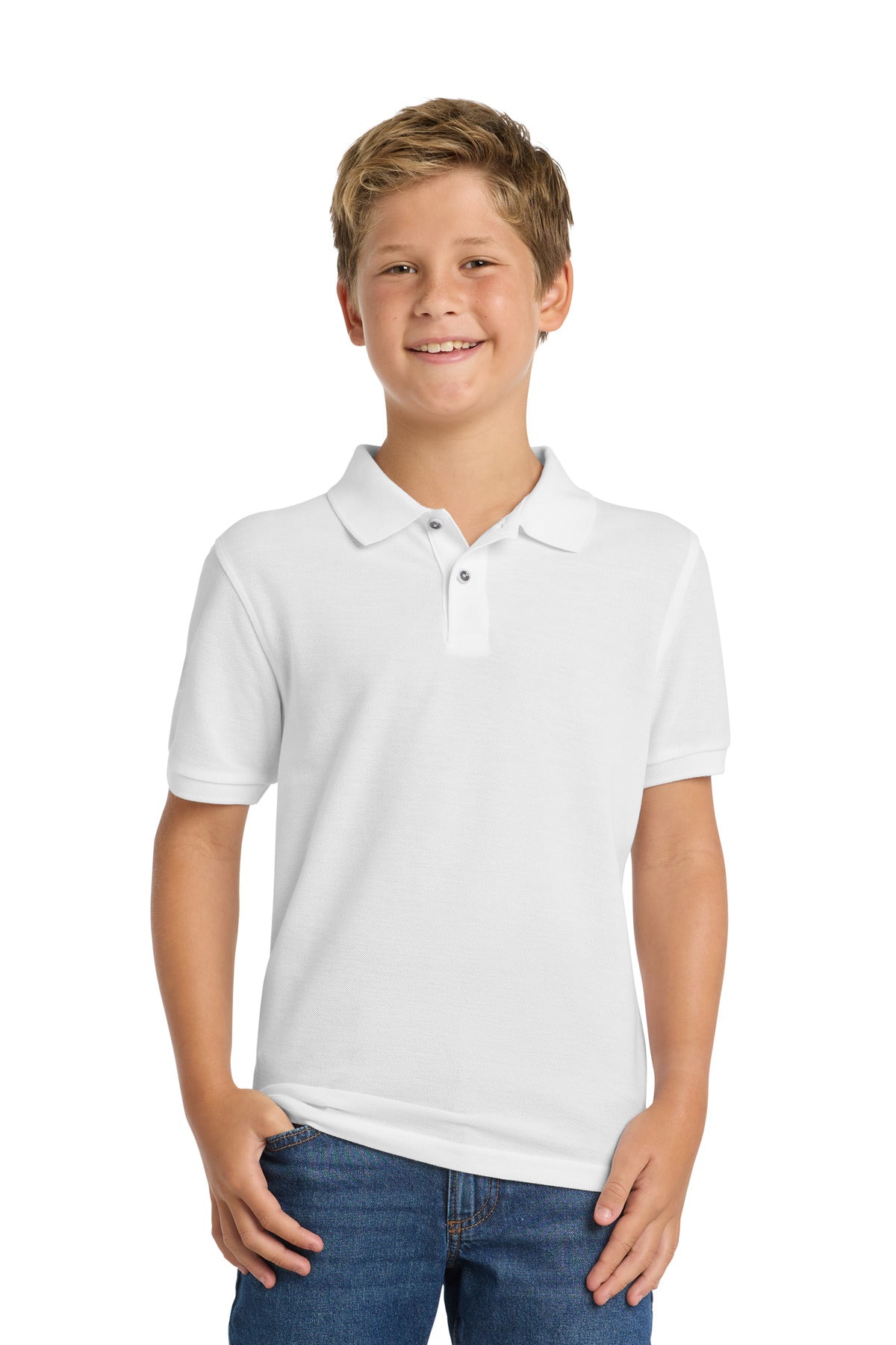Port Authority?? Youth Silk Touchƒ?› Polo. Y500