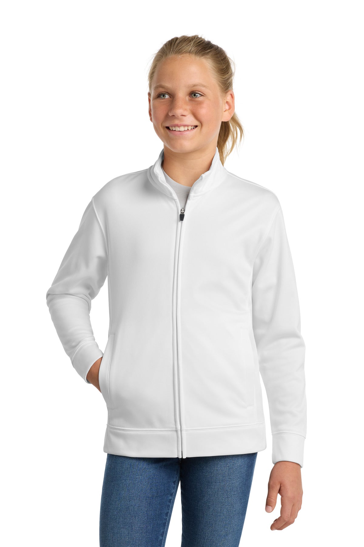 Sport-Tek?? Youth Sport-Wick?? Fleece Full-Zip Jacket. YST241
