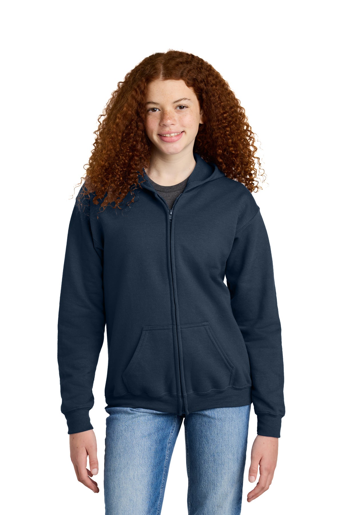 Gildan?? Youth Heavy BlendŸ?? Full-Zip Hooded Sweatshirt. 18600B