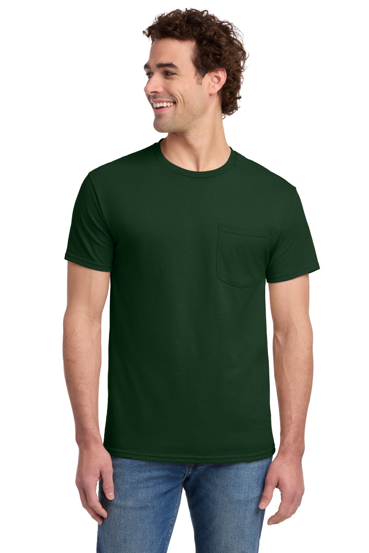 Jerzees?? -  Dri-Power?? 50/50 Cotton/Poly Pocket T-Shirt.  29MP