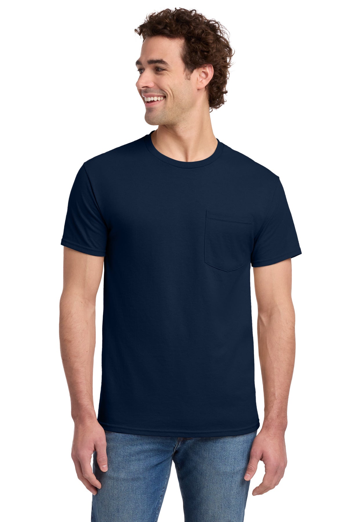 Jerzees?? -  Dri-Power?? 50/50 Cotton/Poly Pocket T-Shirt.  29MP