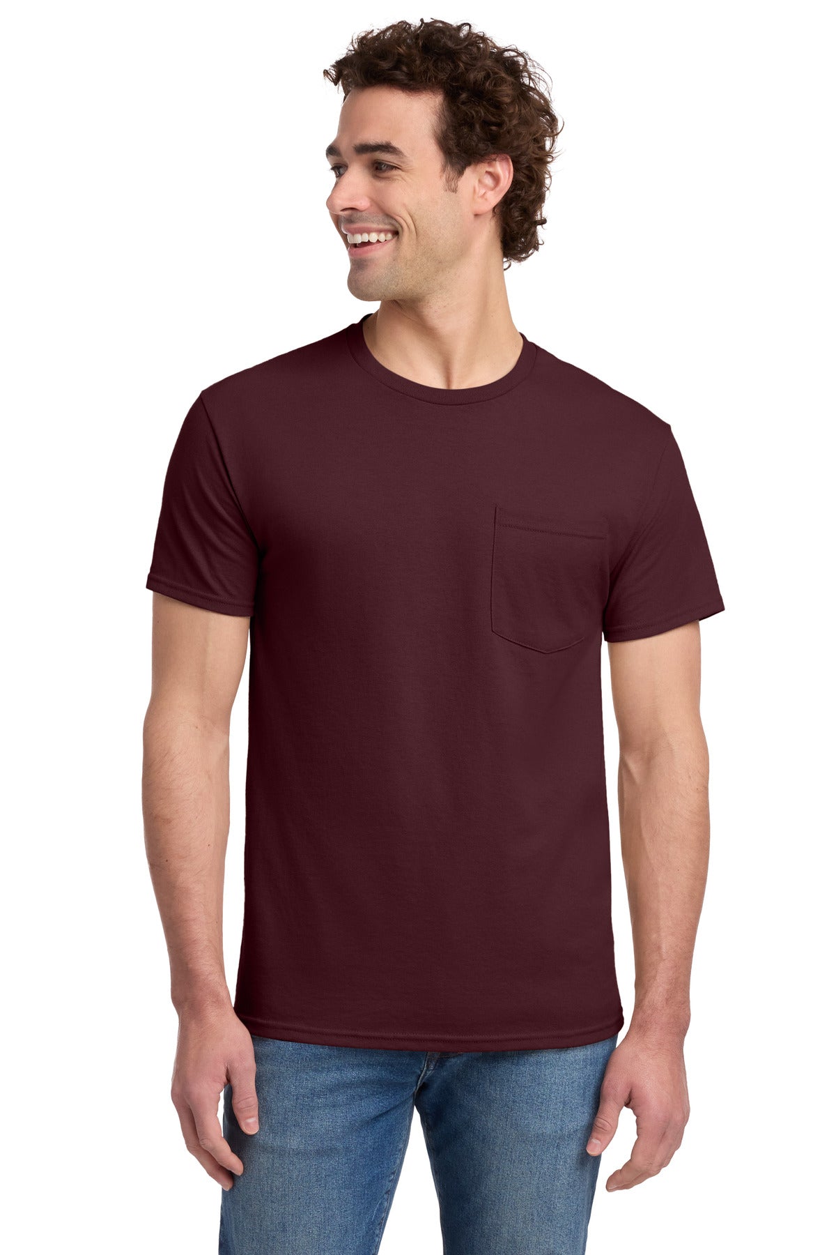 Jerzees?? -  Dri-Power?? 50/50 Cotton/Poly Pocket T-Shirt.  29MP