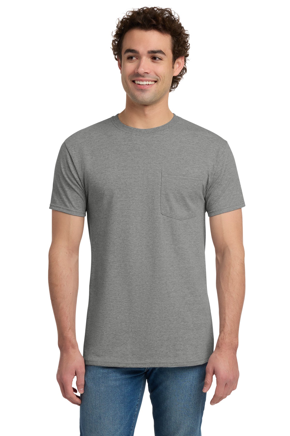 Jerzees?? -  Dri-Power?? 50/50 Cotton/Poly Pocket T-Shirt.  29MP