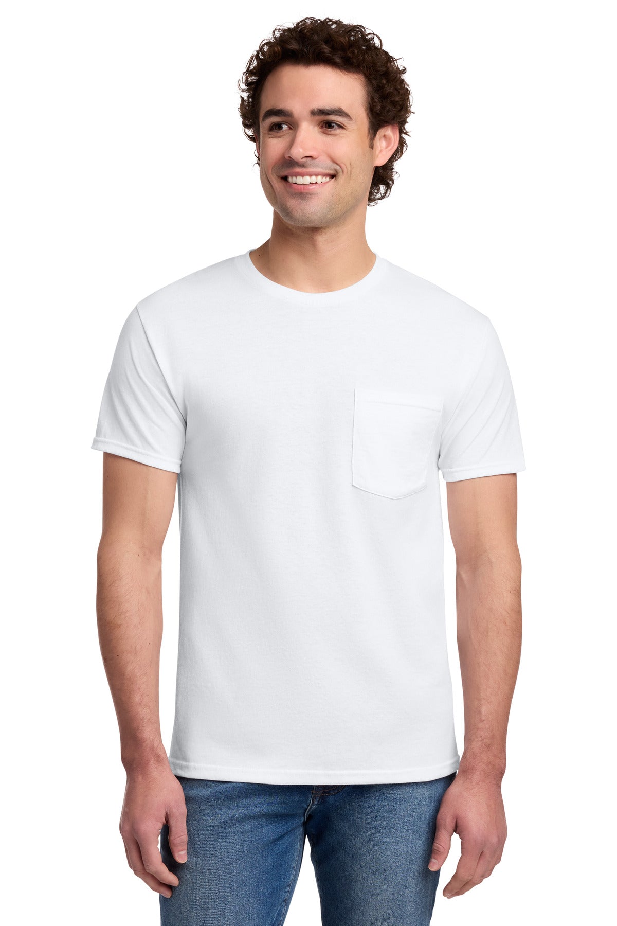 Jerzees?? -  Dri-Power?? 50/50 Cotton/Poly Pocket T-Shirt.  29MP