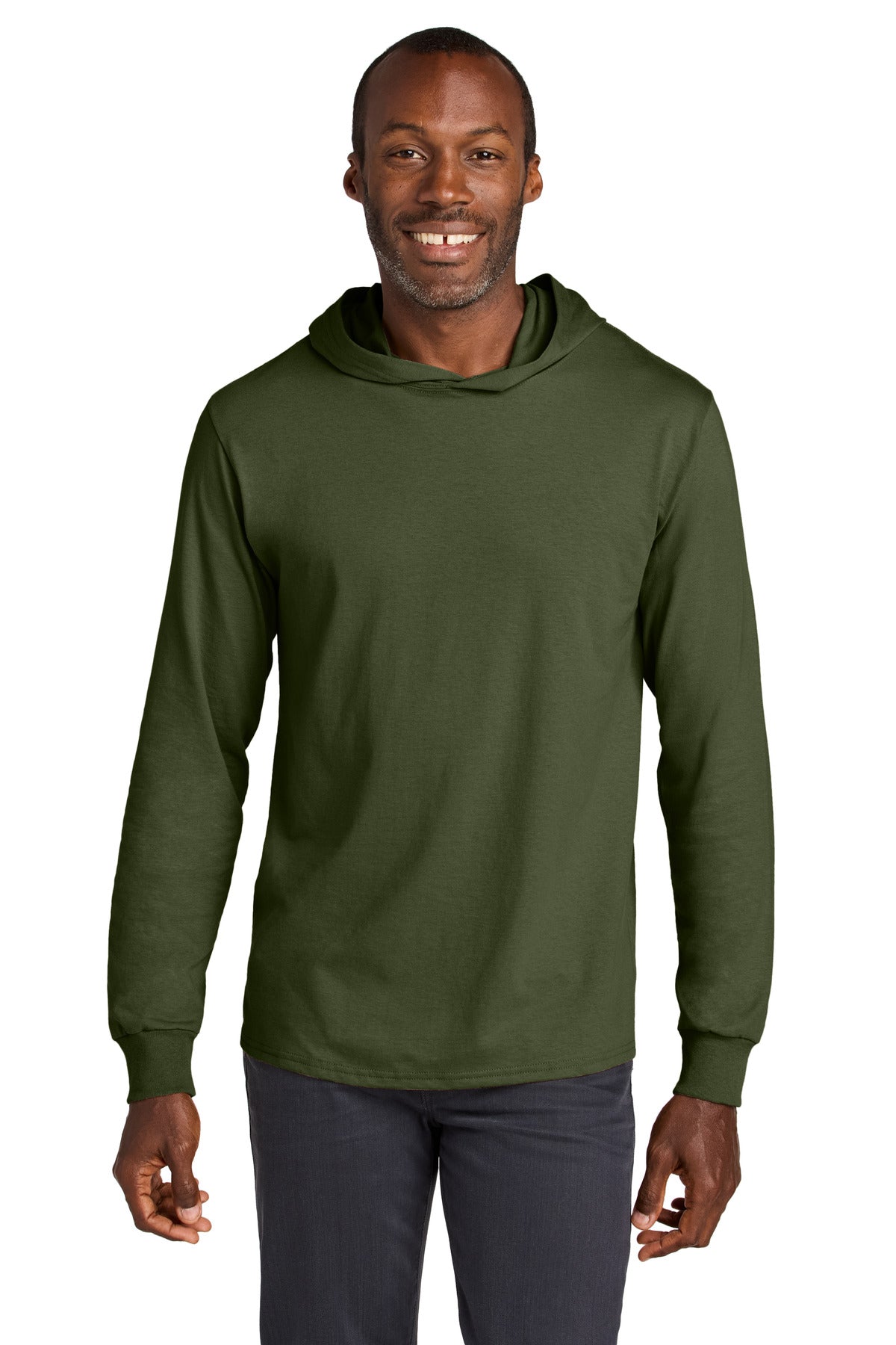 Jerzees ClassicsŸ?? Unisex Cotton Long Sleeve Hooded T-Shirt 363LH