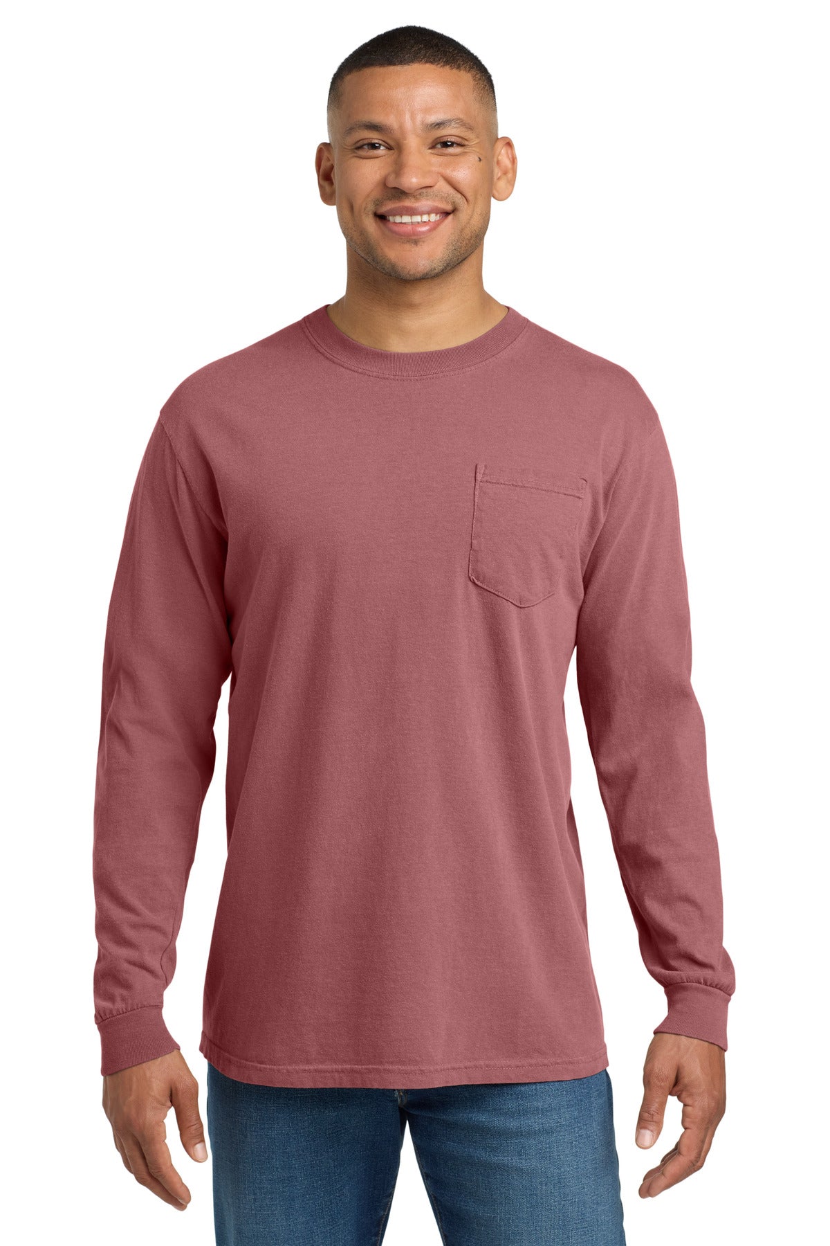 COMFORT COLORS ?? Heavyweight Ring Spun Long Sleeve Pocket Tee. 4410