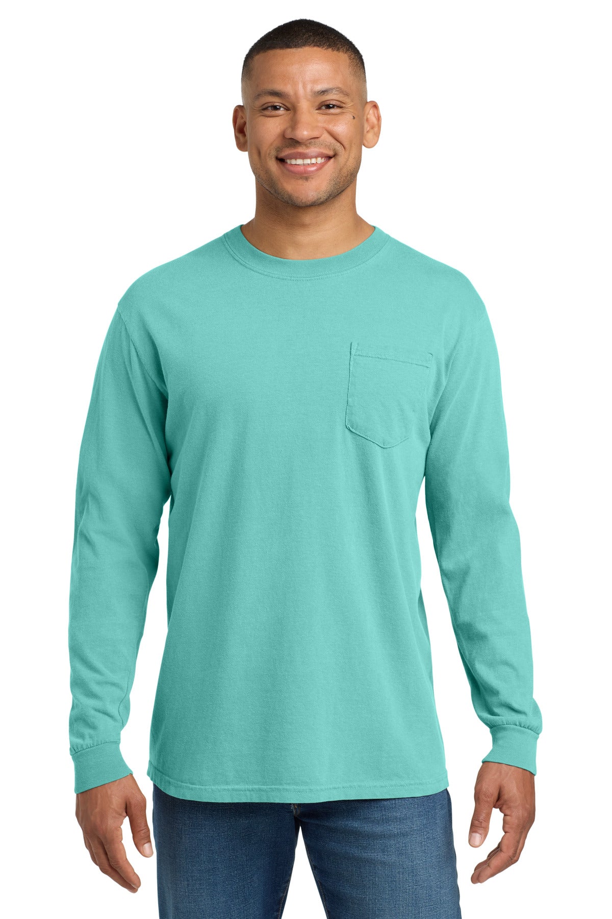 COMFORT COLORS ?? Heavyweight Ring Spun Long Sleeve Pocket Tee. 4410