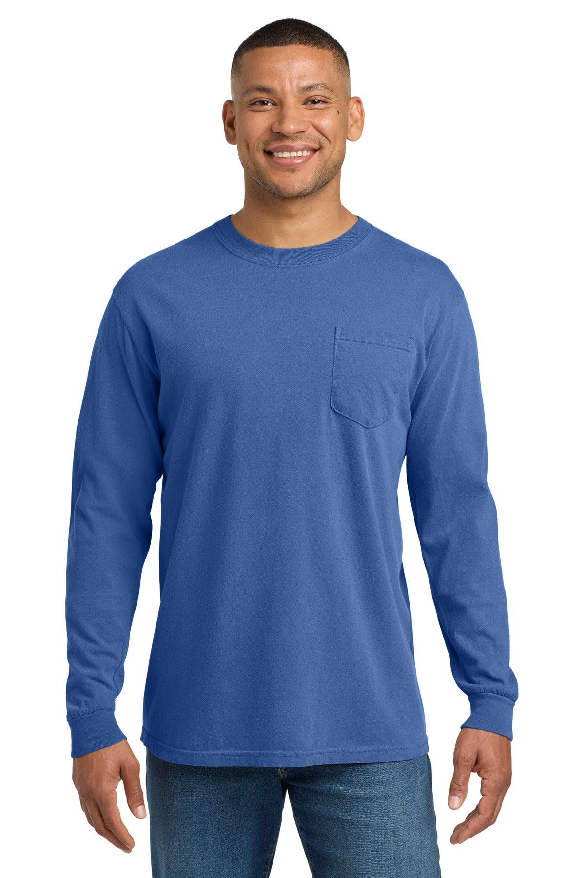 COMFORT COLORS ?? Heavyweight Ring Spun Long Sleeve Pocket Tee. 4410