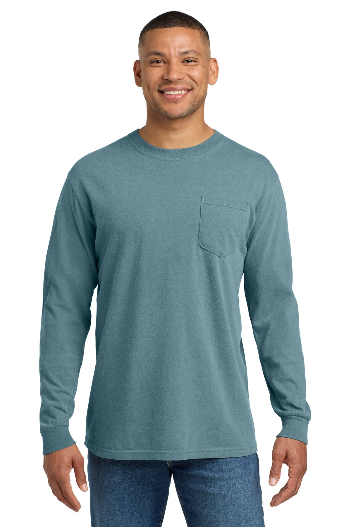 COMFORT COLORS ?? Heavyweight Ring Spun Long Sleeve Pocket Tee. 4410
