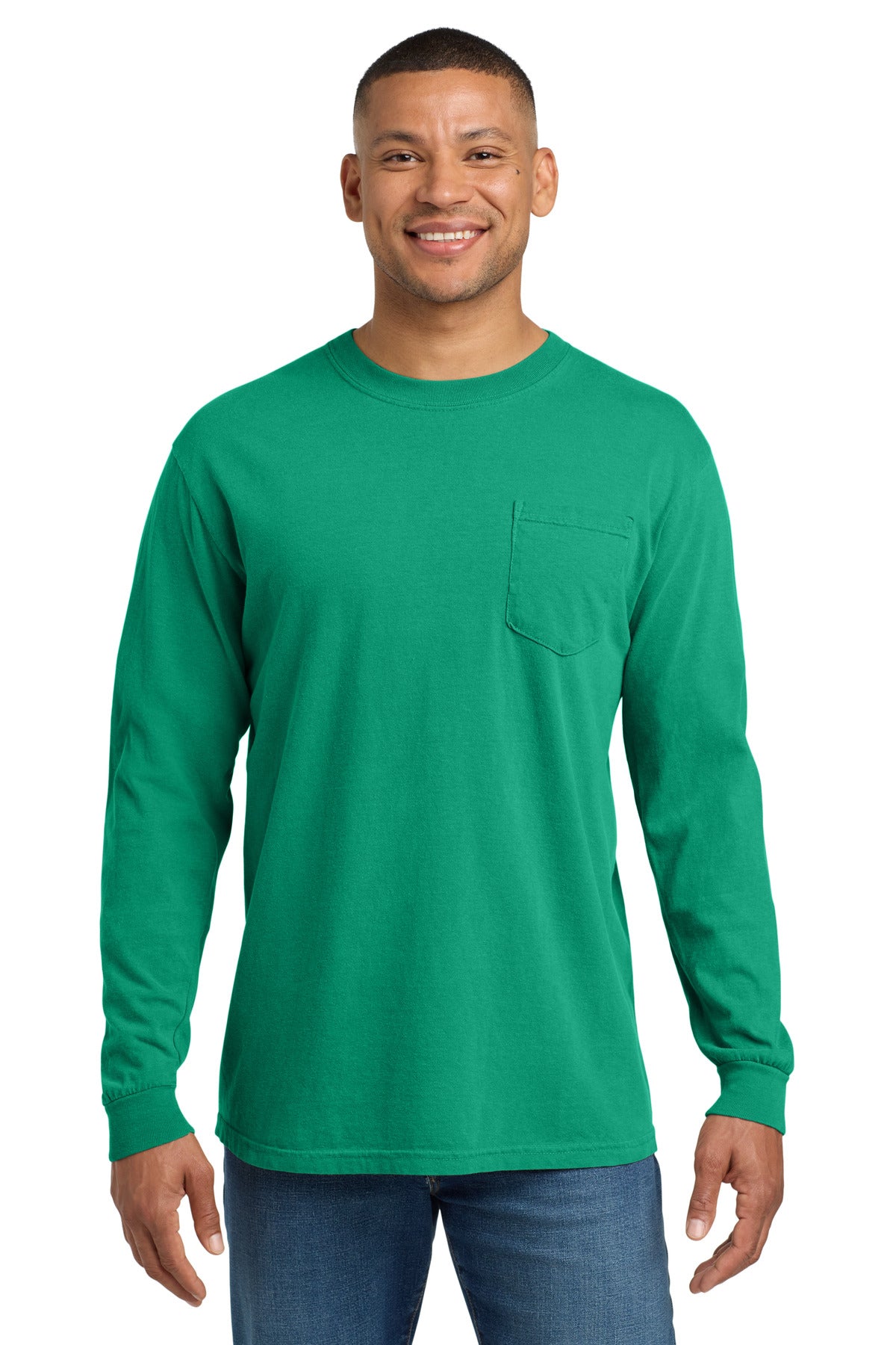 COMFORT COLORS ?? Heavyweight Ring Spun Long Sleeve Pocket Tee. 4410