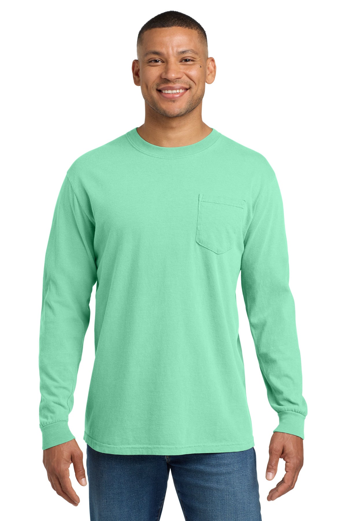 COMFORT COLORS ?? Heavyweight Ring Spun Long Sleeve Pocket Tee. 4410