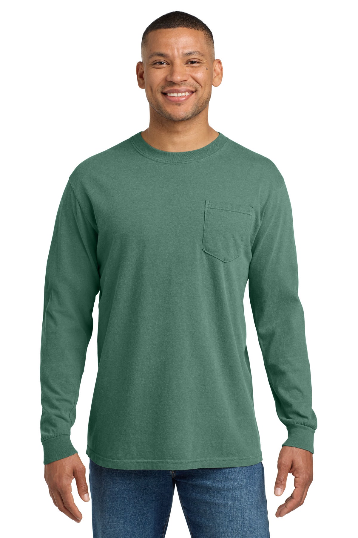 COMFORT COLORS ?? Heavyweight Ring Spun Long Sleeve Pocket Tee. 4410
