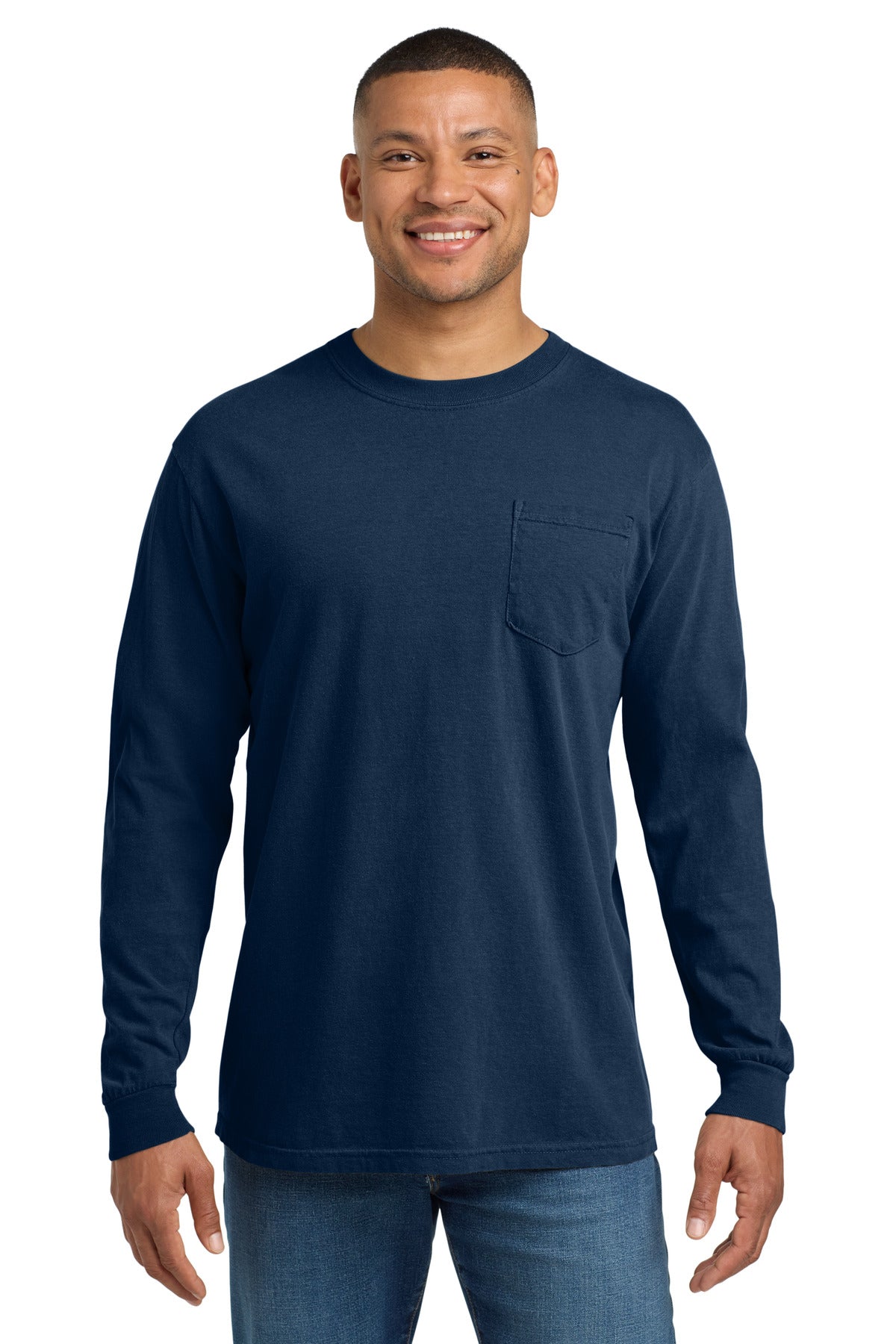 COMFORT COLORS ?? Heavyweight Ring Spun Long Sleeve Pocket Tee. 4410