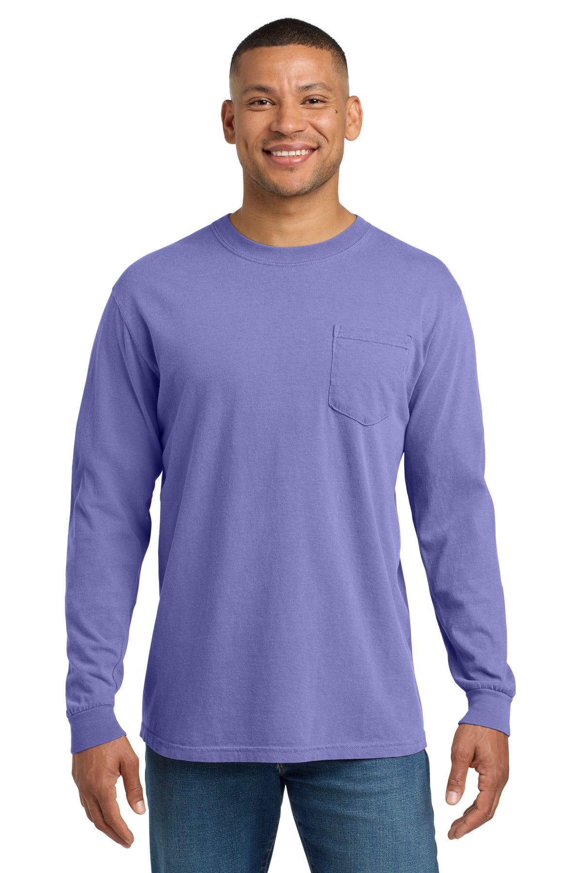 COMFORT COLORS ?? Heavyweight Ring Spun Long Sleeve Pocket Tee. 4410