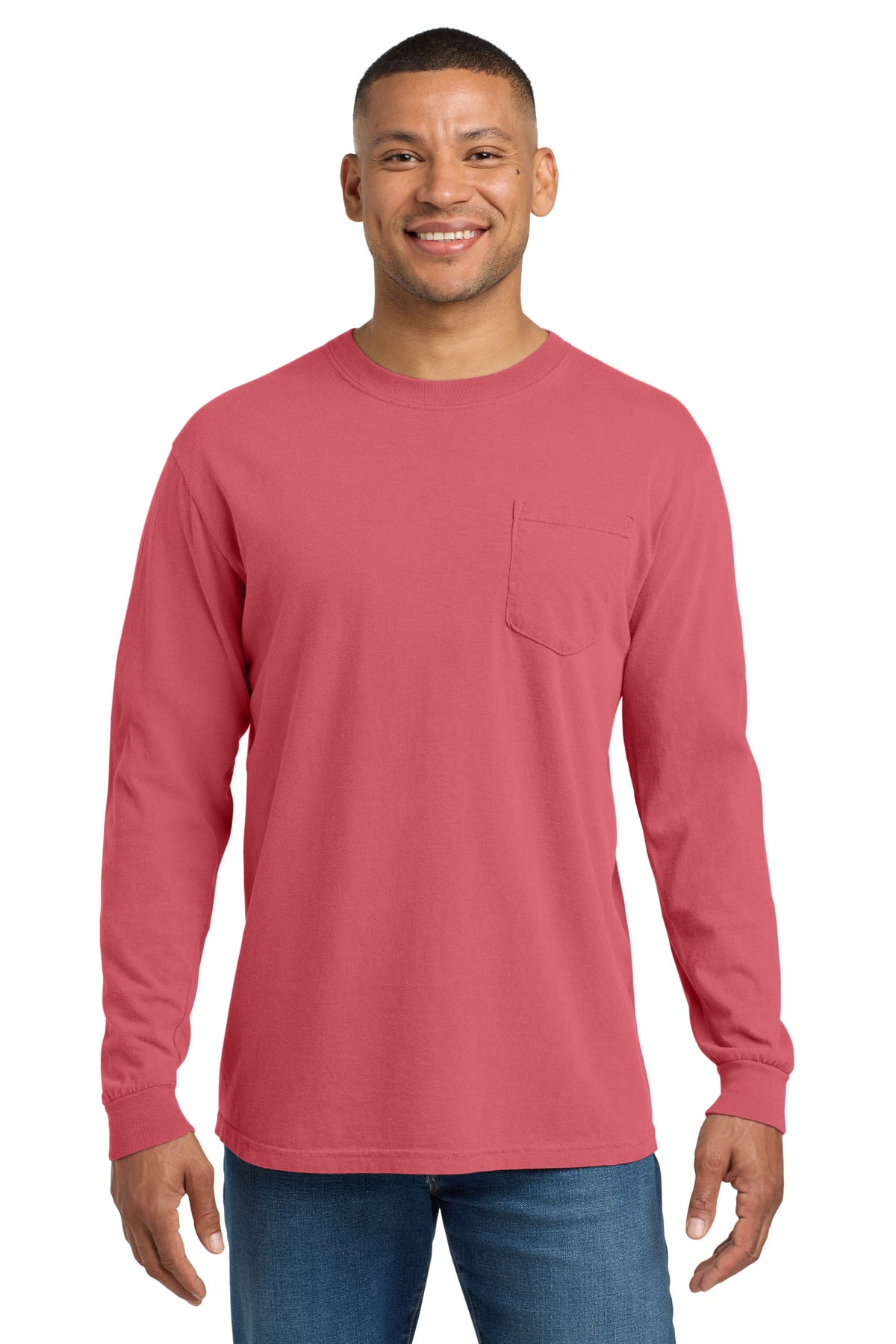 COMFORT COLORS ?? Heavyweight Ring Spun Long Sleeve Pocket Tee. 4410