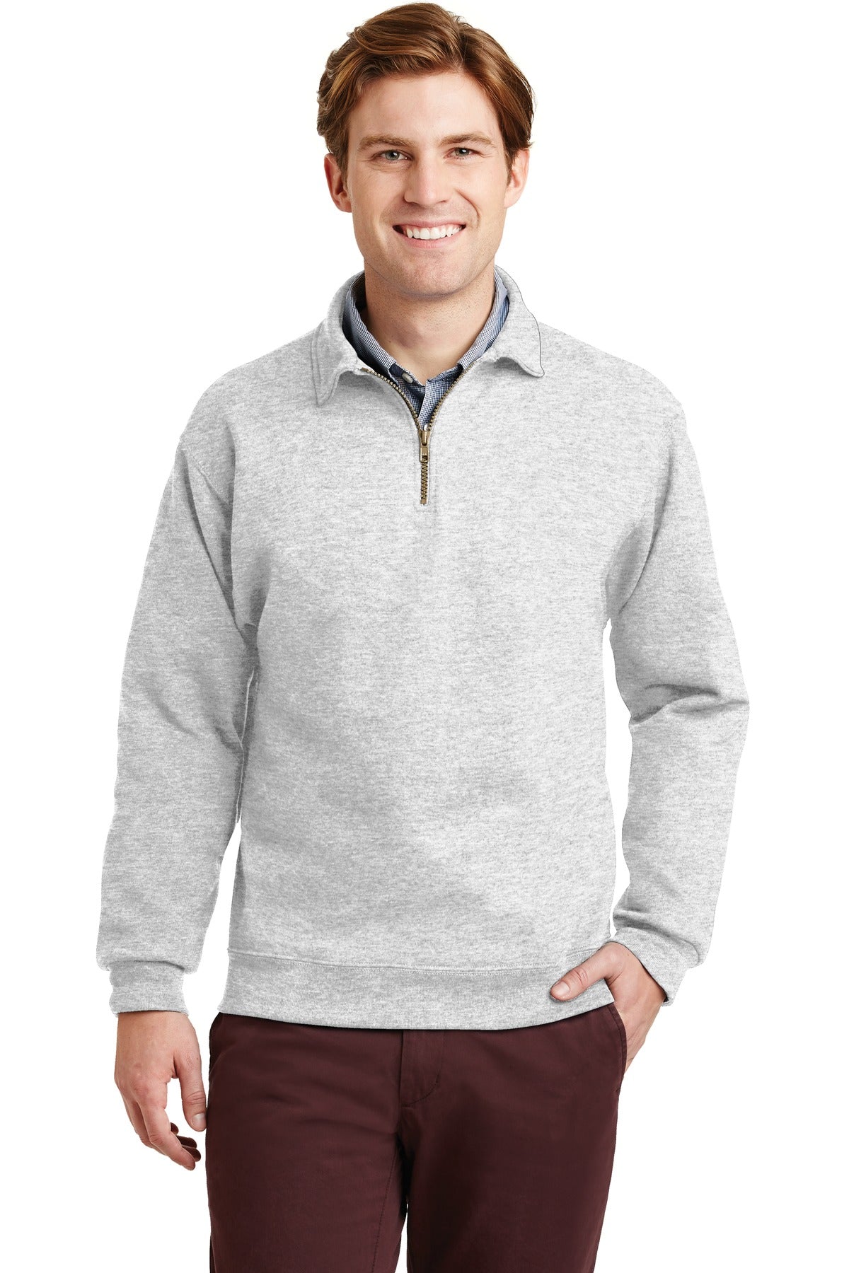 Jerzees?? Super Sweats?? NuBlend?? - 1/4-Zip Sweatshirt with Cadet Collar.  4528M