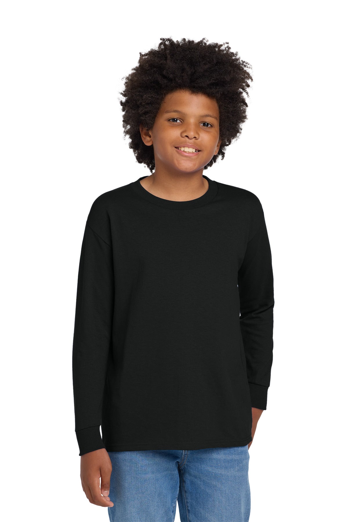 Gildan?? Youth Heavy CottonŸ?? 100% Cotton Long Sleeve T-Shirt. 5400B