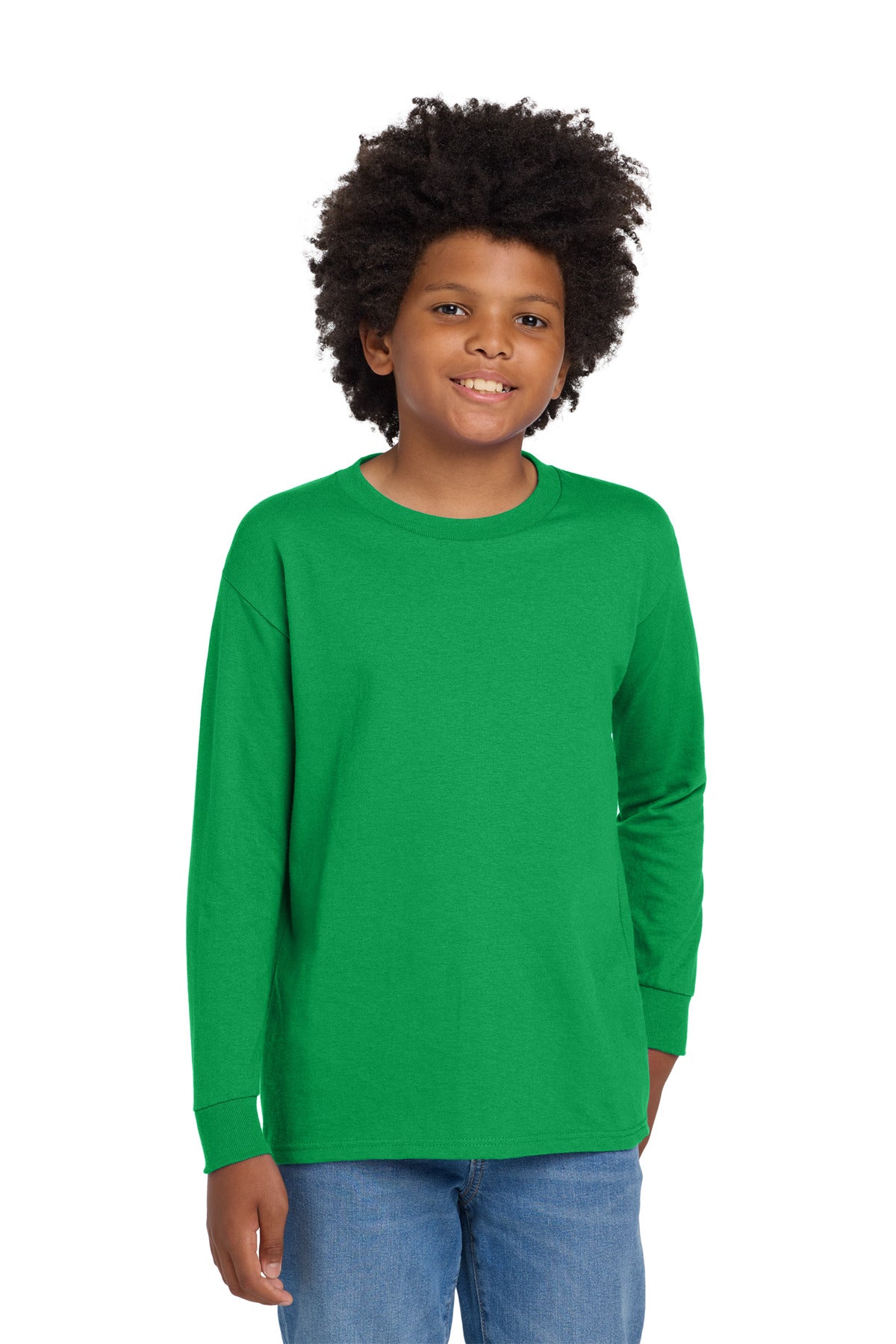Gildan?? Youth Heavy CottonŸ?? 100% Cotton Long Sleeve T-Shirt. 5400B