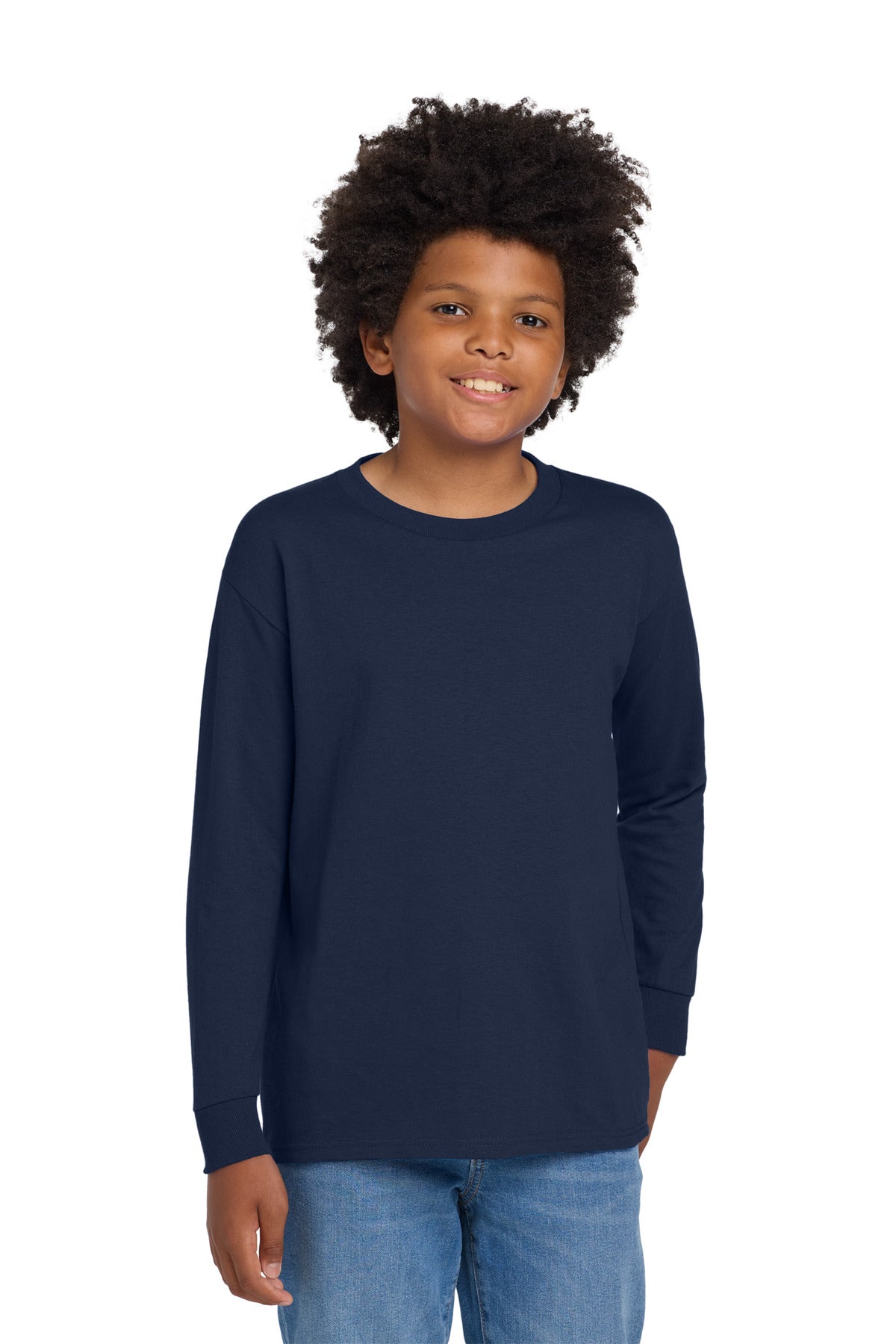 Gildan?? Youth Heavy CottonŸ?? 100% Cotton Long Sleeve T-Shirt. 5400B