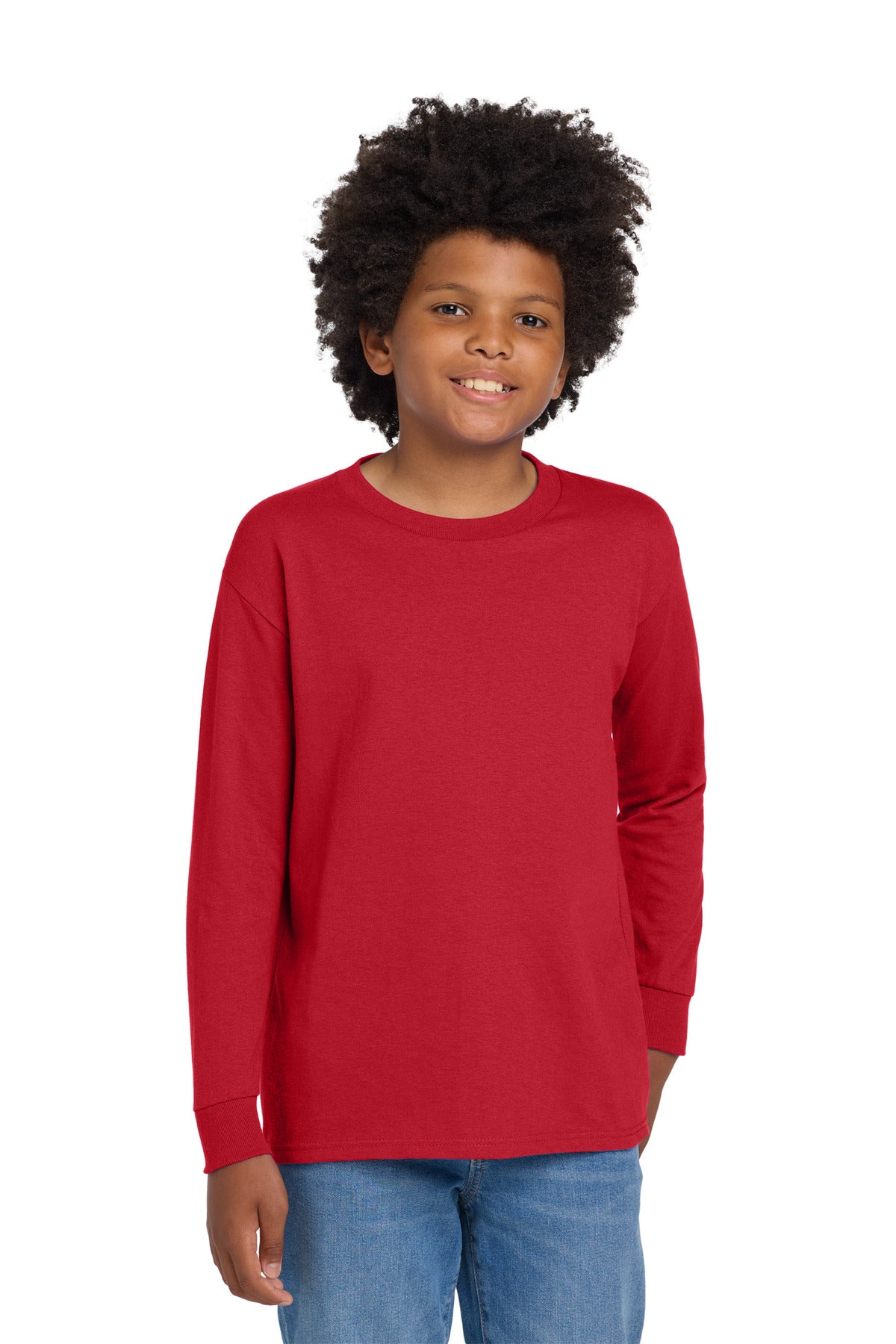 Gildan?? Youth Heavy CottonŸ?? 100% Cotton Long Sleeve T-Shirt. 5400B