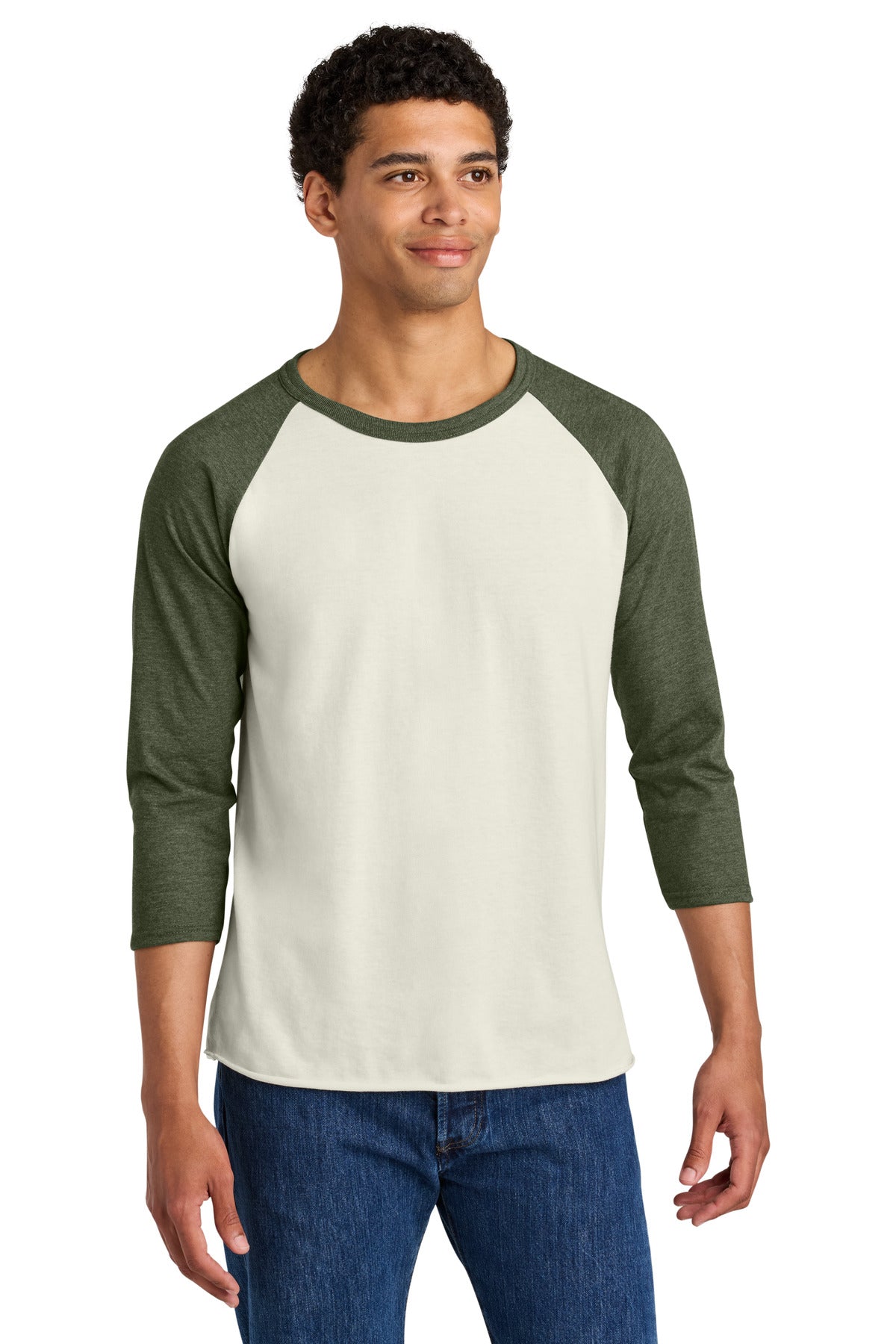 Jerzees?? Unisex Premium Blend Combed Ring Spun 3/4-Sleeve Raglan 560R