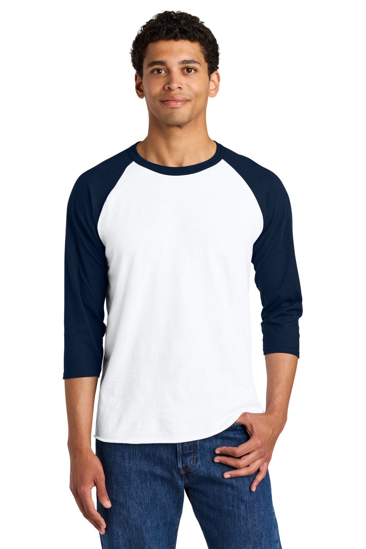 Jerzees?? Unisex Premium Blend Combed Ring Spun 3/4-Sleeve Raglan 560R