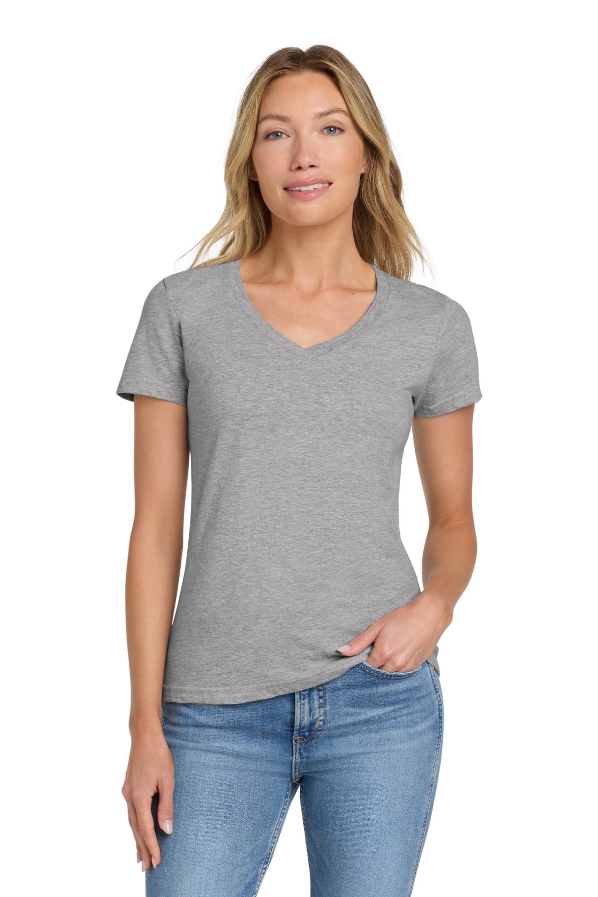 Gildan Softstyle?? Women's Fit V-Neck T-Shirt. 64V00L
