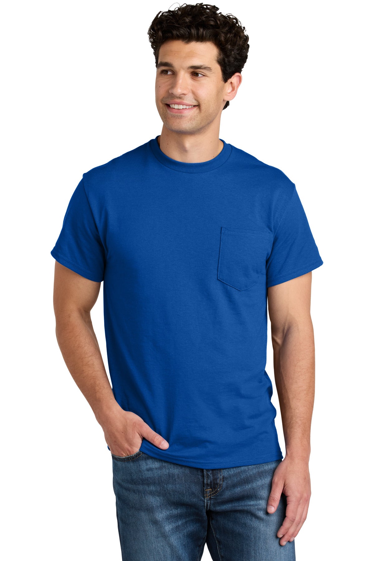 Gildan?? - DryBlend?? 50 Cotton/50 Poly Pocket T-Shirt. 8300