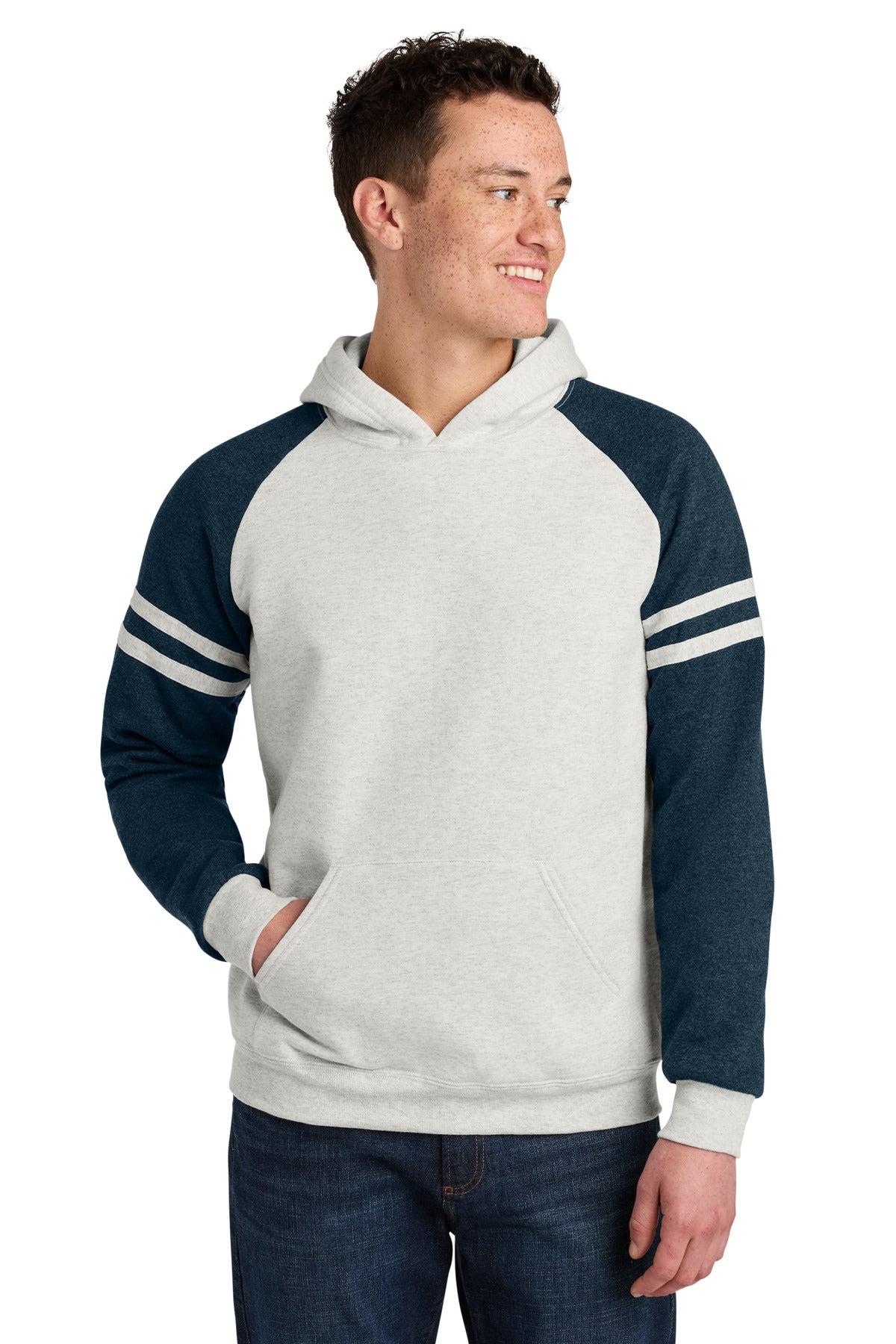 Jerzees?? Unisex NuBlend?? Varsity Colorblock Hooded Sweatshirt 97C
