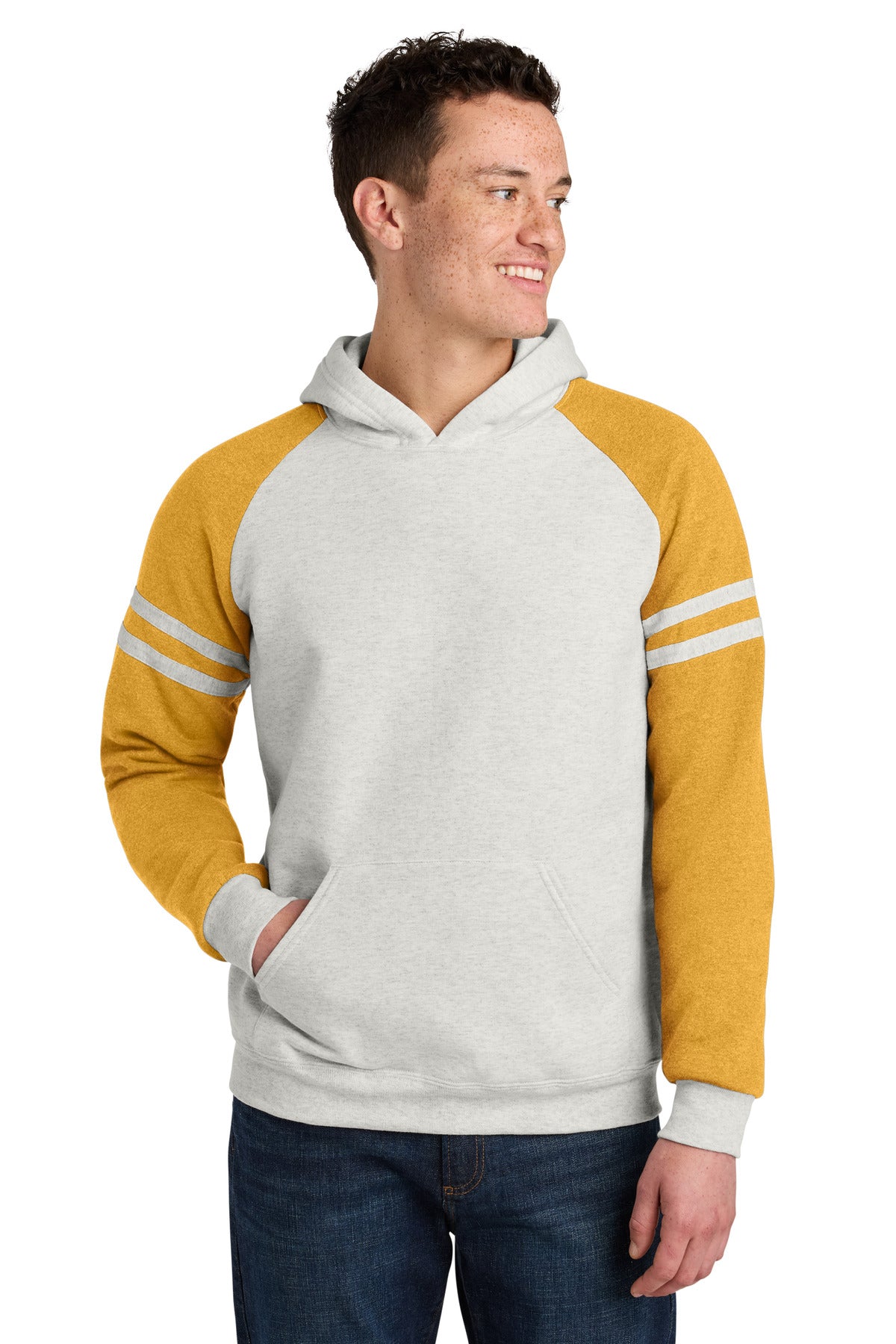 Jerzees?? Unisex NuBlend?? Varsity Colorblock Hooded Sweatshirt 97C
