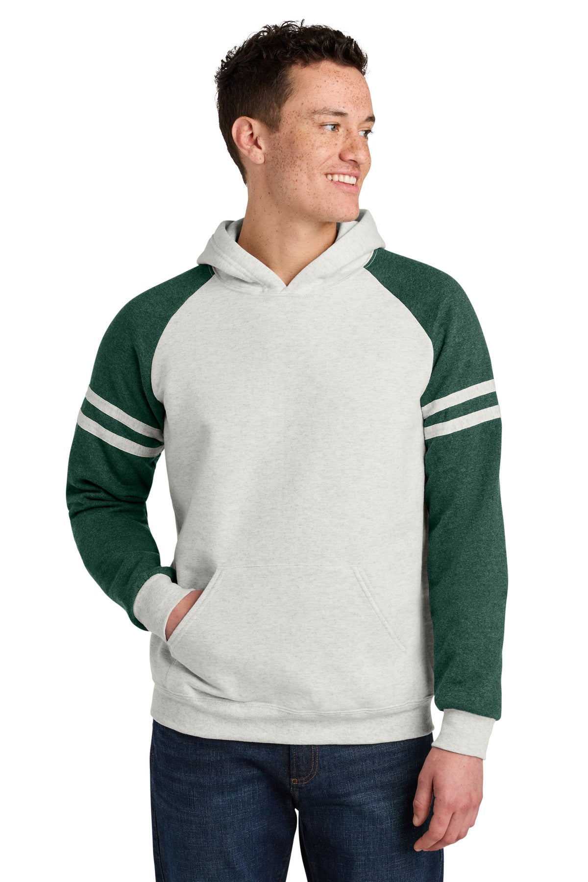 Jerzees?? Unisex NuBlend?? Varsity Colorblock Hooded Sweatshirt 97C