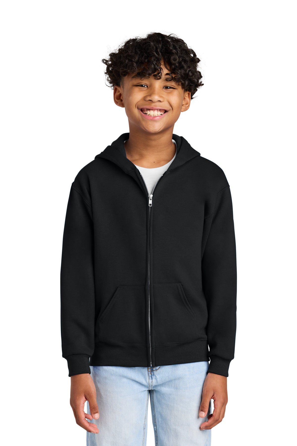 Jerzees?? - Youth NuBlend?? Full-Zip Hooded Sweatshirt.  993B
