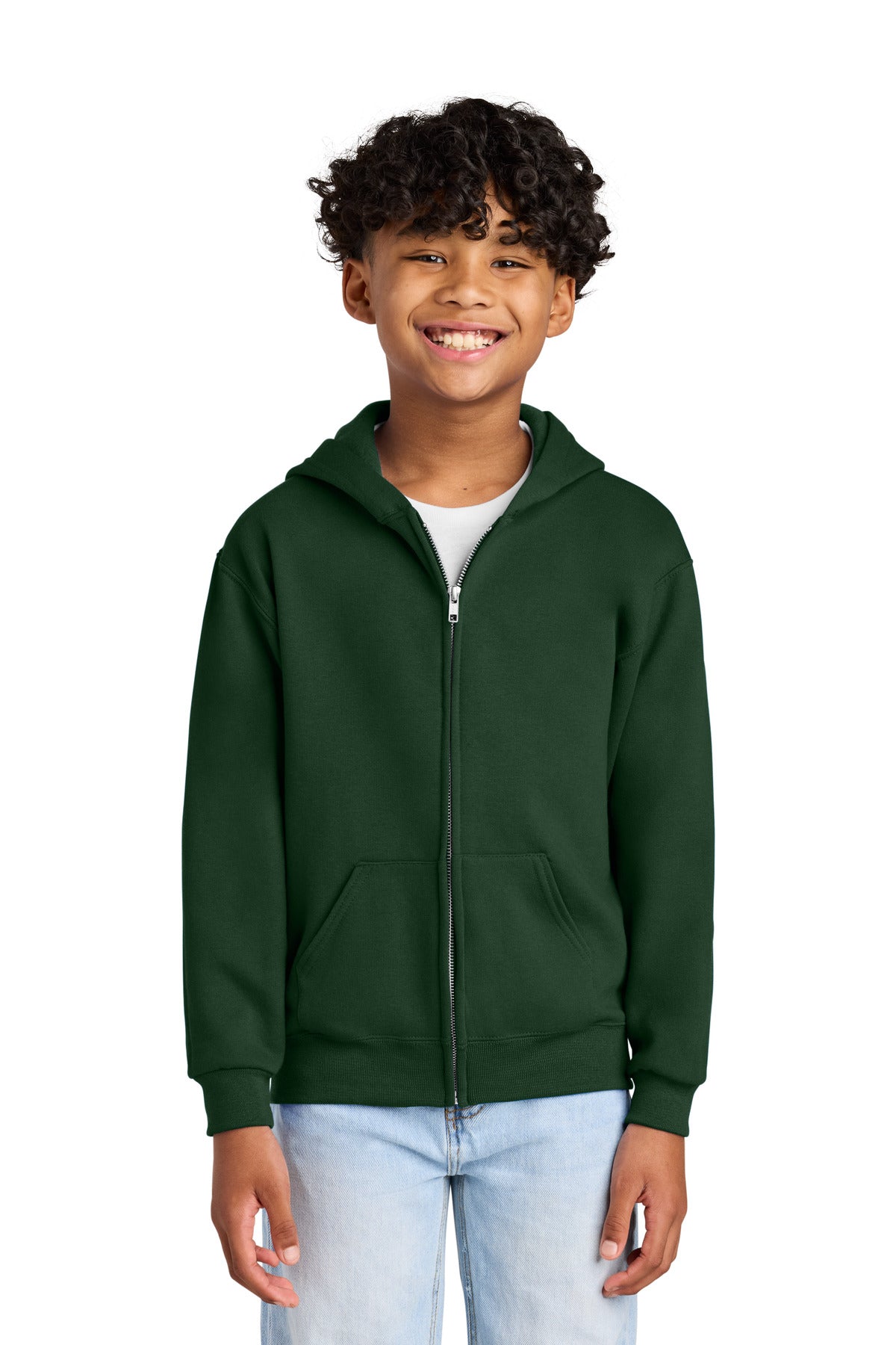 Jerzees?? - Youth NuBlend?? Full-Zip Hooded Sweatshirt.  993B