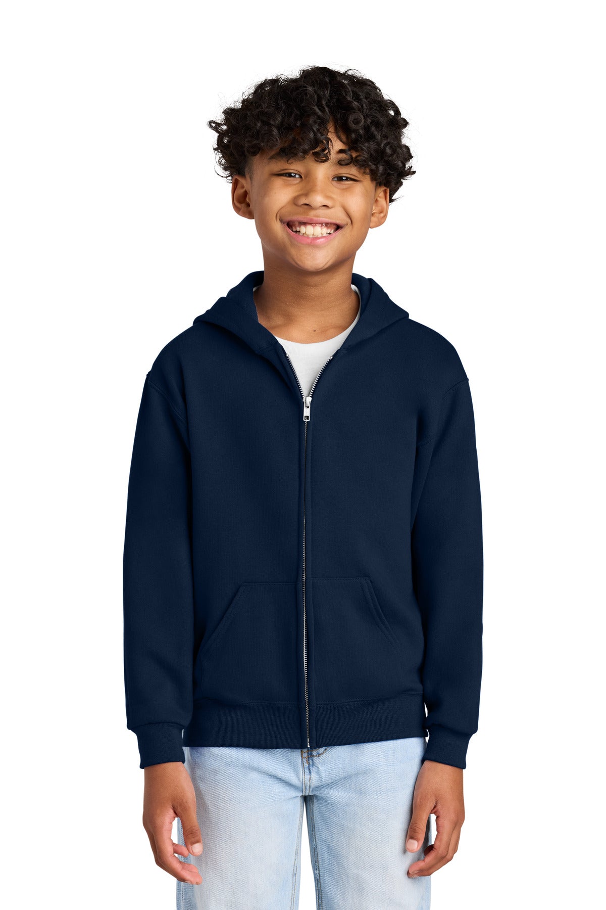 Jerzees?? - Youth NuBlend?? Full-Zip Hooded Sweatshirt.  993B